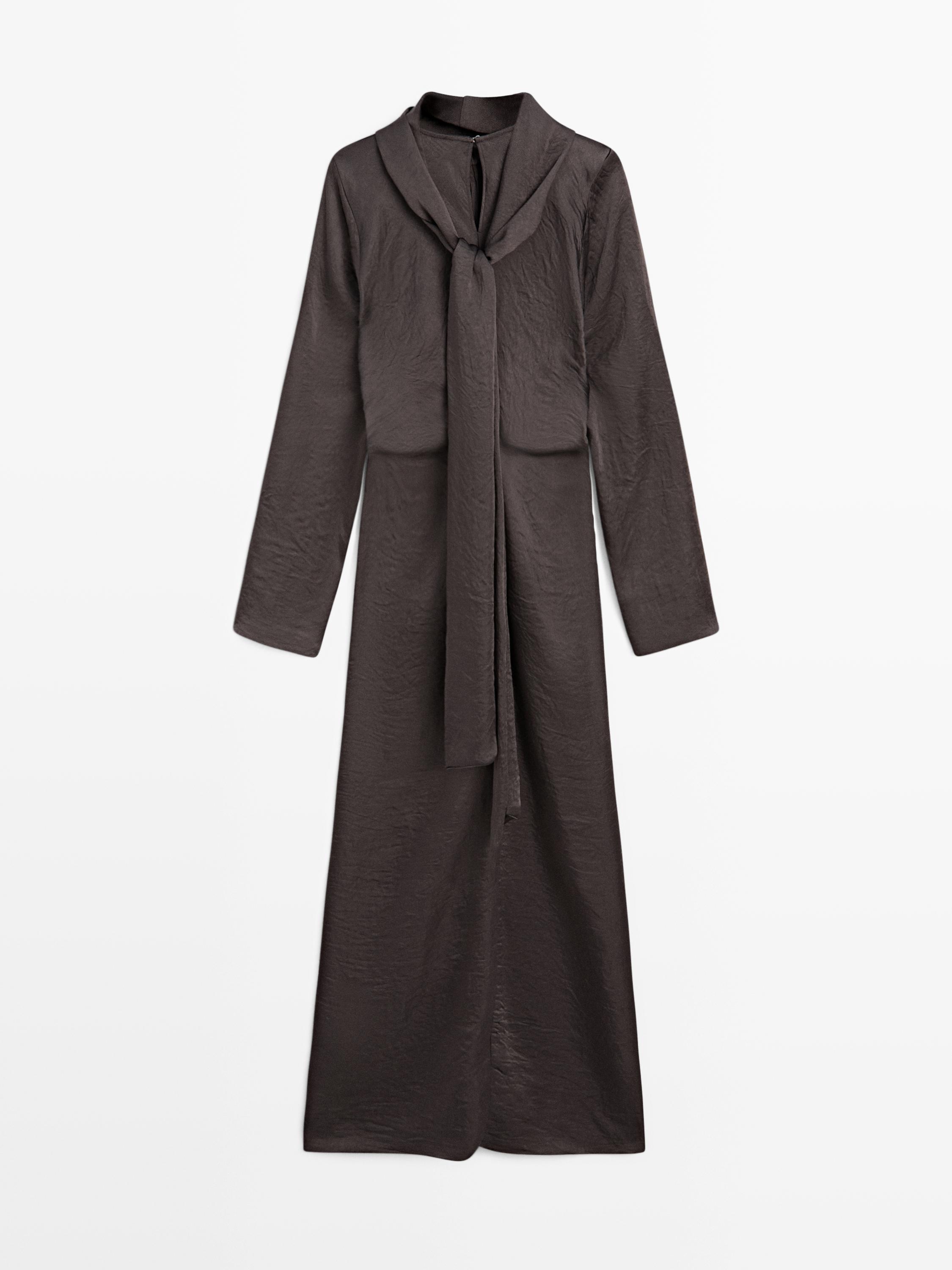 Long flowing dress with tie - STUDIO